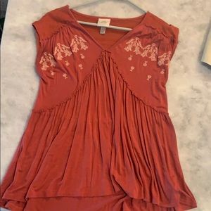 Rust color Knox rose top
